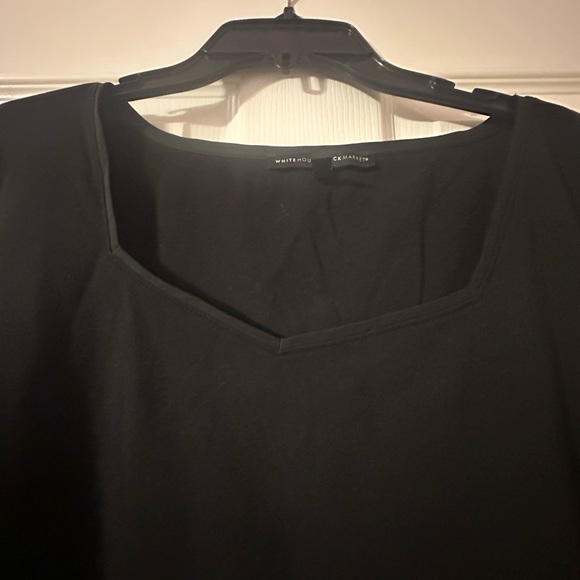 Black Women's Square Neck Top - Picture 3 of 5